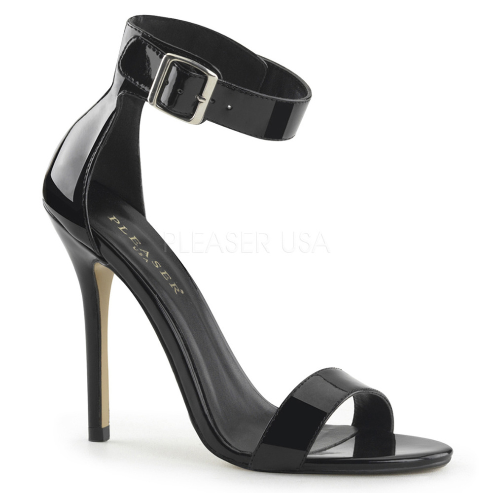 Patent Open Toe High Heels Shoes